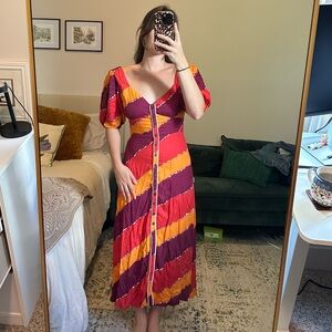 The Odelld Gigi Amethyst Multi Color Dress